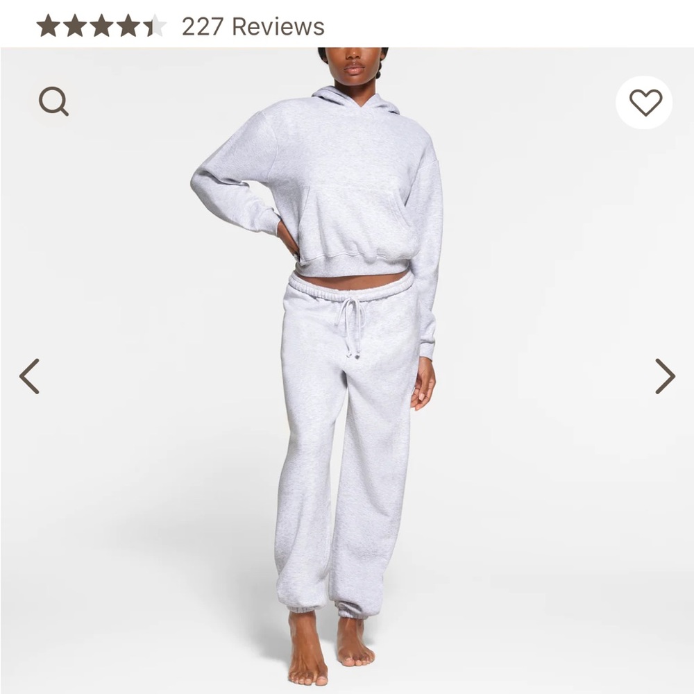 Skims cotton fleece jogger nwt